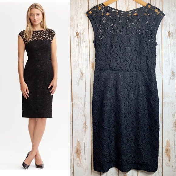Banana Republic Dresses & Skirts - BANANA REPUBLIC black lace sheath